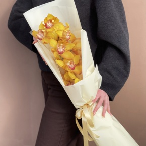 Букет из желтой орхидеи в Лосино-Петровском