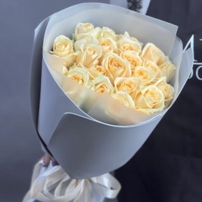 Букет из 25 роз Аваланж (50 см) в Лосино-Петровском