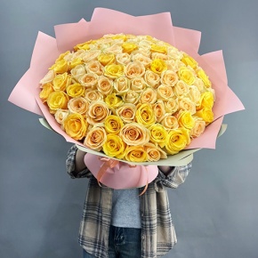 Букет "Май лайф" из 101 розы (50 см) в Лосино-Петровском