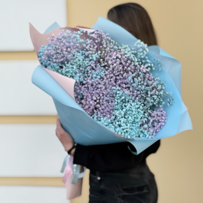 Букет "Радуга" из 15 гипсофил в Лосино-Петровском