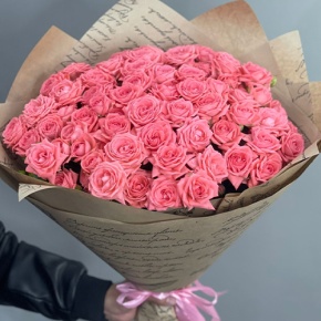 Букет из 15 кустовых коралловых роз (60 см) в Лосино-Петровском