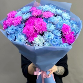 Букет "Матильда" из 15 кустовых хризантем в Лосино-Петровском