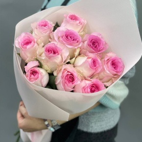 Букет из 11 пионовидных роз Эквадор (60см) в Лосино-Петровском