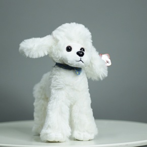 Плюшевый пудель белый (25 см) в Лосино-Петровском