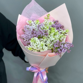 Букет из 11 веток сирени микс в Лосино-Петровском
