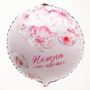 Шар «Нежна как цветок» круг в Лосино-Петровском