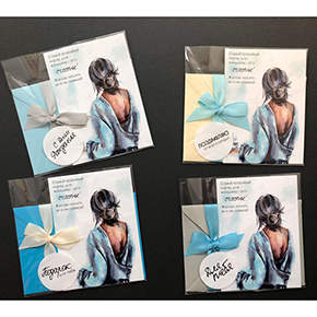 Открытка набор №6 "Самый красивый наряд для женщины-это счастье!" в Лосино-Петровском