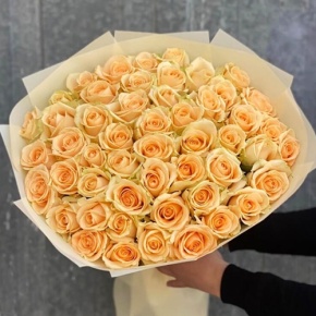 Букет из 51 розы Аваланж (60 см) в Лосино-Петровском