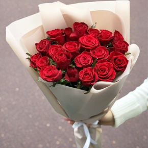 Букет 21 красная роза (60 см) в Лосино-Петровском