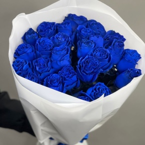 25 синих роз Эквадор (60 см) в Лосино-Петровском