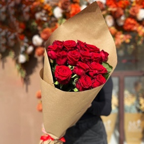 Букет 15 красных роз (80 см) в Лосино-Петровском