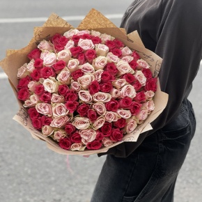 Букет "Амурный" из 101 розы (40 см) в Лосино-Петровском