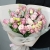 Букет "Крем сода" из роз, эустом и хамелациума в Лосино-Петровском Букет "Крем сода" из роз, эустом и хамелациума в Лосино-Петровском