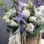 Композиция в сумке "Вдохновение" из дельфиниума, георгин, маттиол, гладиолусов и эустом в Лосино-Петровском Композиция в сумке "Вдохновение" из дельфиниума, георгин, маттиол, гладиолусов и эустом в Лосино-Петровском