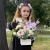 Композиция с георгинами на 1 сентября в белом ящике в Лосино-Петровском