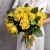 Букет из 25 лимонных роз с рускусом (40 см) в Лосино-Петровском Букет из 25 лимонных роз с рускусом (40 см) в Лосино-Петровском