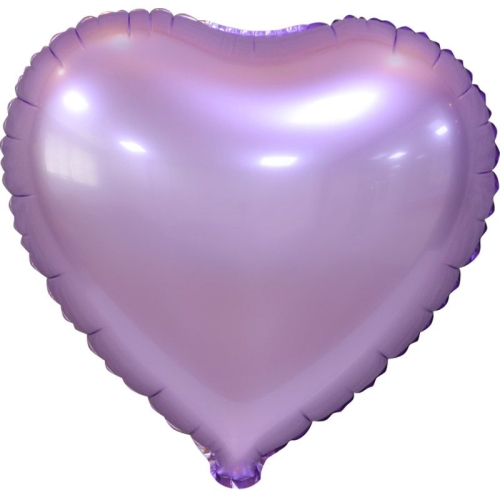 Сердце сиреневое фольгированный шар с гелием (45 см) в Лосино-Петровском