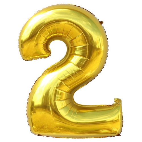 Шар гелиевый цифра 2 (40х102 см) в Лосино-Петровском