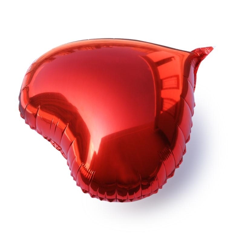 Сердце красное фольгированный шар с гелием (45 см) в Лосино-Петровском